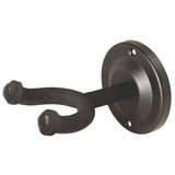 On-Stage GS7640 Wall-Mount Guitar Hanger with Round Metal Base, Black