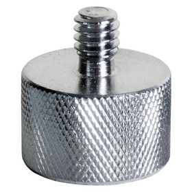 On-Stage MA-125 5/8"-27 Female to 1/4"-20 Male Adapter, Chrome