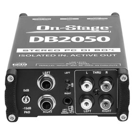 On-Stage DB2050 Active Stereo Multimedia DI Box