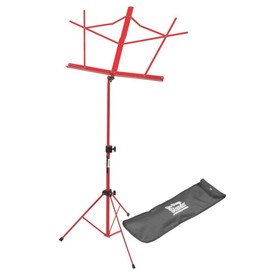 On-Stage SM7122RB Compact Sheet Music Stand with Bag, Red