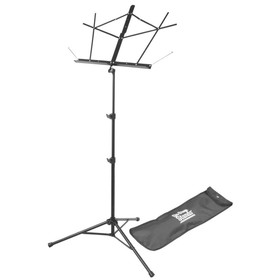 On-Stage SM7222BB Tripod-Base Sheet Music Stand with Bag, Black