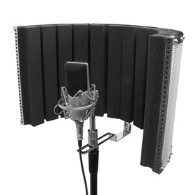 On-Stage ASMS4730 Isolation Shield, Black and chrome