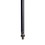 On-Stage MSS8412 Mic Stand Shaft with Lower Rocker-Lug and M20 Threading, Black