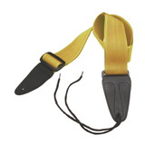 On-Stage GSA10YW Guitar Strap with Leather Ends, Yellow