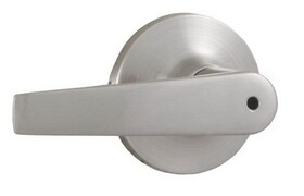 Weslock 00210WNWNFR20 Bristol Privacy Lock with Adjustable Latch and Full Lip Strike Satin Nickel Finish