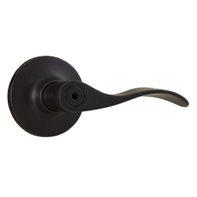 Weslock 00210X1X1FR20 New Haven Privacy Lock with Adjustable Latch and Full Lip Strike Oil Rubbed Bronze Finish
