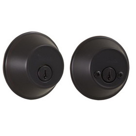 Weslock 300 Series Double Cylinder Deadbolt with Adjustable Latch and Deadbolt Strikes Finish
