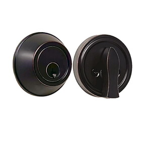 Weslock 00471-1-1SL23 Single Cylinder Deadbolt with Adjustable Latch and Deadbolt Strike Up To 2 1/4" Door Thickness Oil Rubbed Bronze Finish