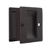 Weslock 00527X1X1 Rectangular Passage Pocket Door Lock with Adjustable Backset and Full Lip Strike Oil Rubbed Bronze Finish