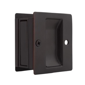 Weslock Rectangular Passage Pocket Door Lock with Adjustable Backset and Full Lip Strike Finish