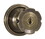Weslock 00640EAEASL23 Eleganti Entry Lock with Adjustable Latch and Full Lip Strike Antique Brass Finish, Price/Each