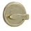 Weslock 00667-A-ASL23 Turn Only Deadbolt with Adjustable Latch and Deadbolt Strike Antique Brass Finish