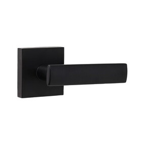 Weslock 007003232FR20 Utica Lever Passage Lock with Adjustable Latch and Full Lip Strike Matte Black Finish