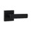 Weslock 007003232FR20 Utica Lever Passage Lock with Adjustable Latch and Full Lip Strike Matte Black Finish, Price/EA