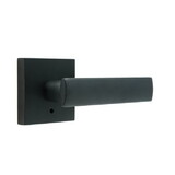 Weslock 007103232FR20 Utica Lever Privacy Lock with Adjustable Latch and Full Lip Strike Matte Black Finish
