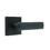 Weslock 007103232FR20 Utica Lever Privacy Lock with Adjustable Latch and Full Lip Strike Matte Black Finish, Price/EA