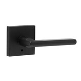 Weslock 007105252SL20 Atlas Lever Privacy Lock with Adjustable Latch and Square Corner Full Lip Strike Matte Black Finish