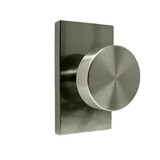 Weslock 009004N4NFR20 Mesa Knob with Rectangular Rose Passage Lock with Adjustable Latch and Full Lip Strike Satin Nickel Finish