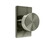 Weslock 009004N4NFR20 Mesa Knob with Rectangular Rose Passage Lock with Adjustable Latch and Full Lip Strike Satin Nickel Finish, Price/EA