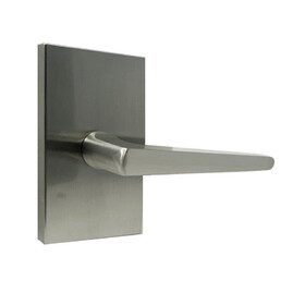 Weslock 009007N7NFR20 Philtower Lever with Rectangular Rose Passage Lock with Adjustable Latch and Full Lip Strike Satin Nickel Finish