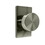 Weslock 009104N4NFR20 Mesa Knob with Rectangular Rose Privacy Lock with Adjustable Latch and Full Lip Strike Satin Nickel Finish, Price/EA