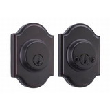 Weslock Double Cylinder Premiere Deadbolt with Adjustable Latch and Deadbolt Strike Finish