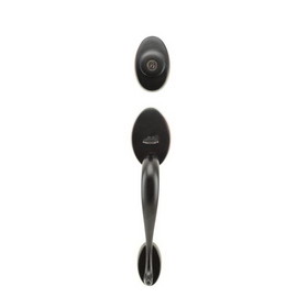 Weslock 02115-1--002D Lexington Exterior Active Handleset with Adjustable Latch and Round Corner Strikes Oil Rubbed Bronze Finish