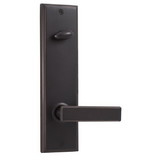 Weslock Utica Woodward Interior Interconnected Handleset Trim with Adjustable Latch and Round Corner Strikes Finish