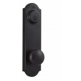 Weslock 06602--I1SL2D Impresa Interior Double Cylinder Handleset Trim for Mansion or Philbrook with Adjustable Latch and Round Corner Strikes Oil Rubbed Bronze Finish