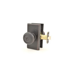 Weslock Wexford Square Entry Lock with Adjustable Latch and Full Lip Strike Finish