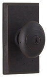 Weslock 07340M1M1SL23 Durham Square Entry Lock with Adjustable Latch and Full Lip Strike Oil Rubbed Bronze Finish