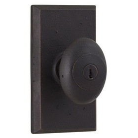 Weslock 07340M1M1SL23 Durham Square Entry Lock with Adjustable Latch and Full Lip Strike Oil Rubbed Bronze Finish