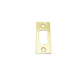 Schlage Commercial 10094605 2-3/4" Square Corner Deadbolt Strike Bright Brass Finish