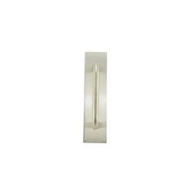 Trimco 10183B630 4" x 16" Square Corner Pull Plate with 10" 1195 Pull Satin Stainless Steel Finish