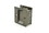 Trimco 1064626 Passage Pocket Door Lock Square Cutout Satin Chrome Finish, Price/each
