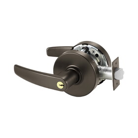 Sargent 10XG04LB10BE Storeroom or Closet (F86) Cylindrical Lever Lock Grade 1 with B Lever and L Rose with LA Keyway KD and ASA Strike Dark Bronze Finish