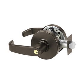 Sargent 10XG04LL10BE Storeroom or Closet (F86) Cylindrical Lever Lock Grade 1 with L Lever and L Rose with LA Keyway KD and ASA Strike Dark Bronze Finish