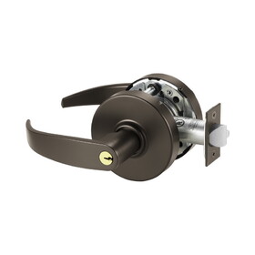 Sargent 10XG04LP10BE Storeroom or Closet (F86) Cylindrical Lever Lock Grade 1 with P Lever and L Rose with LA Keyway KD and ASA Strike Dark Bronze Finish