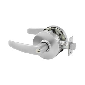 Sargent 10XG24LB26D Entrance or Office (F82A) Cylindrical Lever Lock Grade 1 with B Lever and L Rose with LA Keyway KD and ASA Strike Satin Chrome Finish