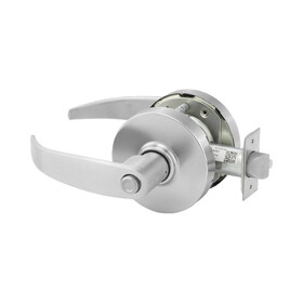Sargent 10XG24LP26D Entrance or Office (F82A) Cylindrical Lever Lock Grade 1 with P Lever and L Rose with LA Keyway KD and ASA Strike Satin Chrome Finish