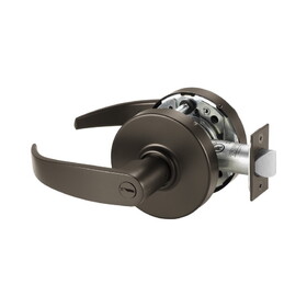 Sargent 10XU65LP10BE Privacy (F76A) Cylindrical Lever Lock Grade 1 with P Lever and L Rose with ASA Strike Dark Bronze Finish
