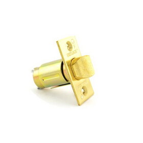 Schlage Commercial 11116605 A Series Square Corner Spring Latch with 2-3/4" Backset with 1-1/8" Face Bright Brass Finish