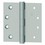 Hager 1279312P 3-1/2" x 3-1/2" Full Mortise Five Knuckle Plain Bearing Standard Weight Hinge Prime Coat Finish, Price/each