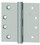 Hager 1279412P 4-1/2" x 4-1/2" Full Mortise Five Knuckle Plain Bearing Standard Weight Hinge Prime Coat Finish, Price/each