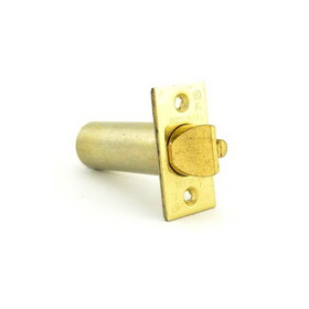 Schlage Commercial 14028605 D Series Square Corner Dead Latch with 3-3/4" Backset and 1-1/8" Face Bright Brass Finish
