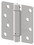 Hager 175144 4" x 4" 1/4" Radius Corner Steel Full Mortise Residential Spring Hinge Satin Brass Finish, Price/each