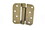 Hager 17524P 4" x 4" 5/8" Radius Corner Steel Full Mortise Residential Spring Hinge Prime Coat Finish, Price/each