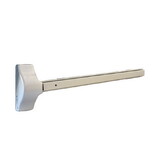 ASSA Abloy Accentra 1810F36689LHR Left Hand Reverse 3 Hour Fire Rated 3' x 7' Exit Only Economy Surface Vertical Rod Exit Device 689 Aluminum Finish