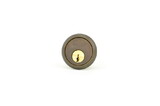 Schlage Commercial 20022E613 Conventional Rim Cylinder E Keyway with Horizontal Tailpiece Oil Rubbed Bronze Finish