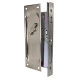 Emtek 2103US15134 Keyed Pocket Door Mortise Lock for 1-3/4
